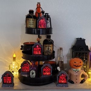 Grasslands Road Happy Haunting Tombstone